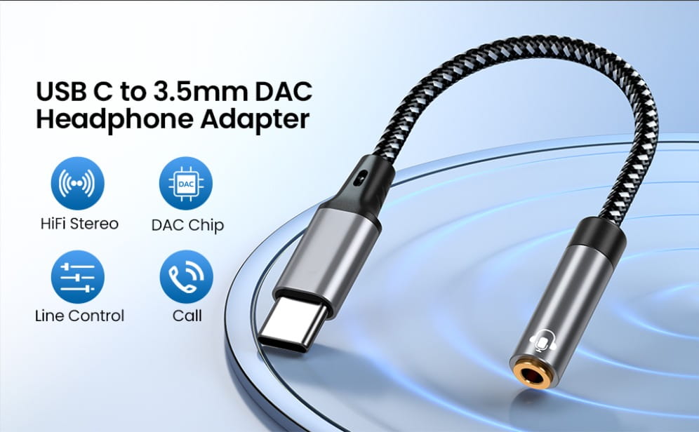 USB Type C to 3.5mm Jack Earphone Adapter USB-C 3 5mm DAC Audio Cable Converter For IPhone 15 Pro Samsung Galaxy Huawei Xiaomi