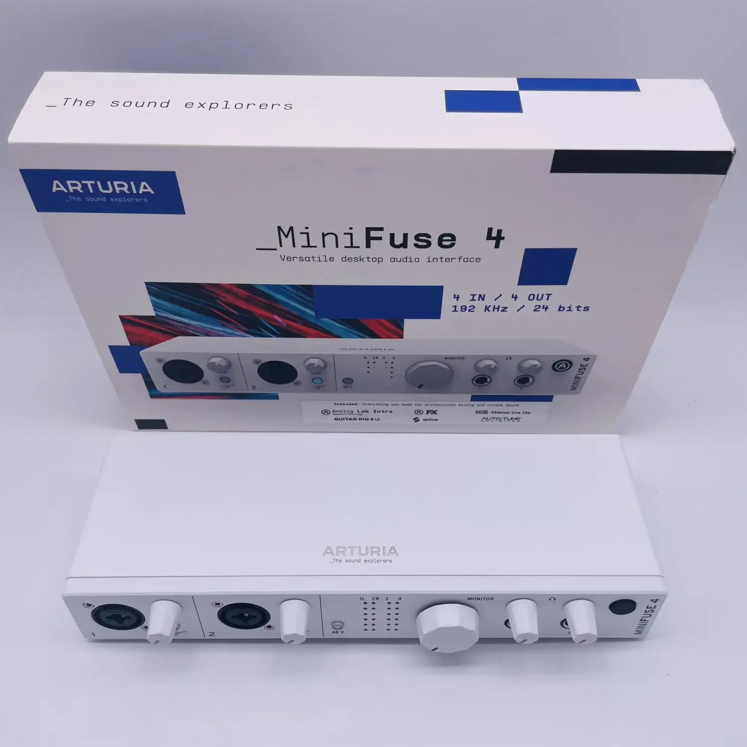Arturia Versatile desktop MiniFuse 4 audio interface 4in/4out MIDI interface for bands,producers,performers podcasters