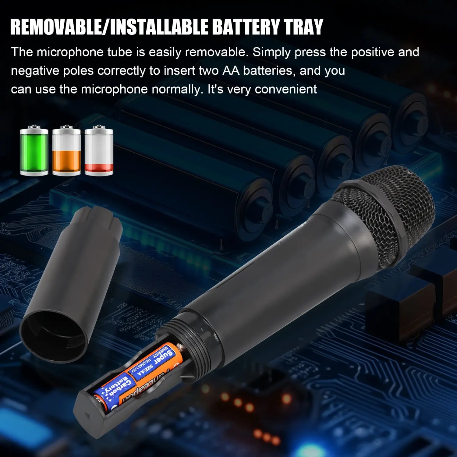 KDES V400 Wireless Microphone Handheld 4 Channel UHF Fixed Frequency Dynamic Microphone For Karaoke Wedding Party Band Church