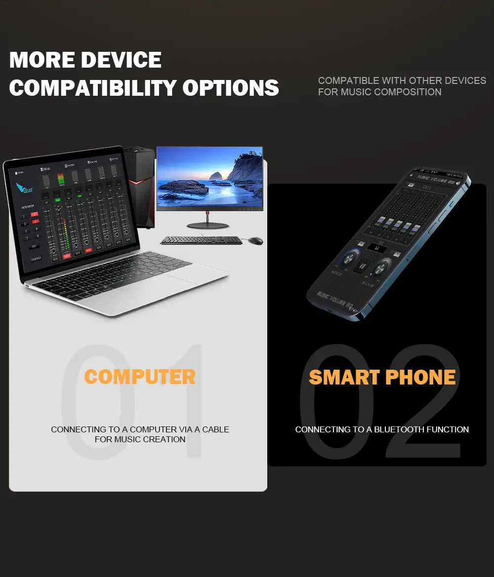 Audio Sound Mixer With Microphone G-MARK Studio 6 Bluetooth Portable DJ Console + 48V USB Interface Mixing Boards For Live