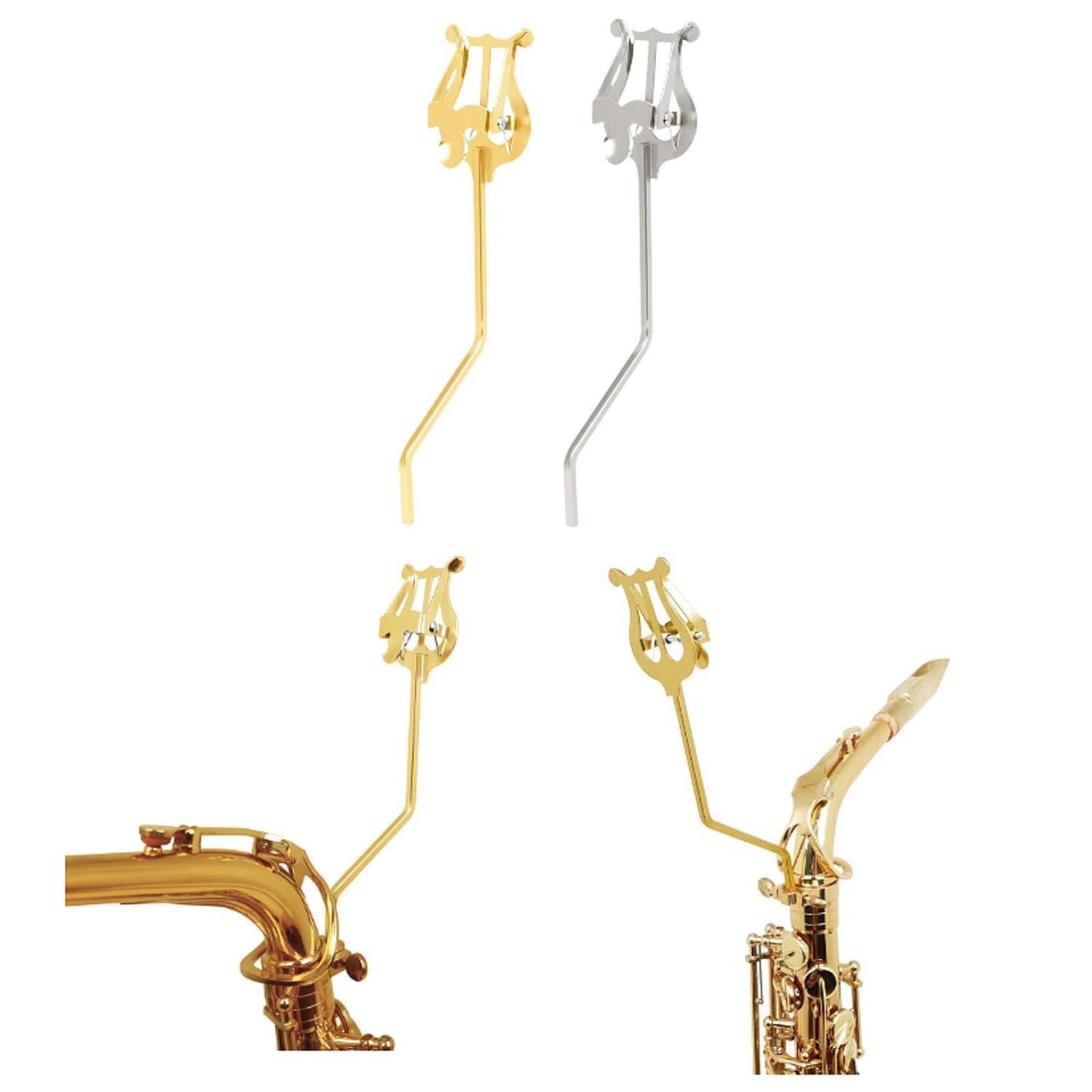 Universal Saxophone Clip Stand for Sheet Music and Instruments