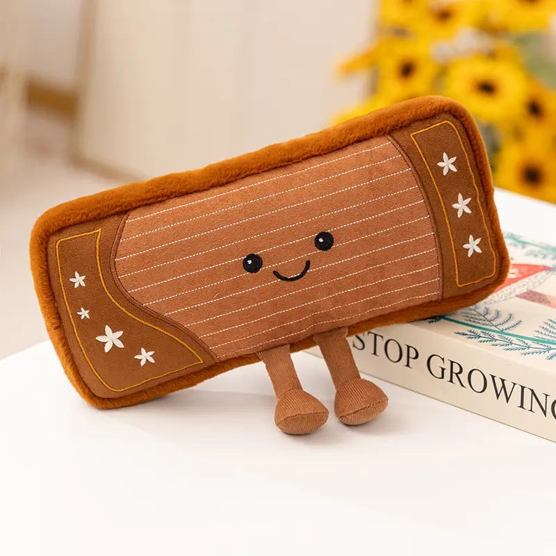 Musical Instrument Series Plush Toy Stuffed Soft Doll Cute Piano Saxophone Bass Guitar Chinese Zither Pipa Pillow Creative Gift