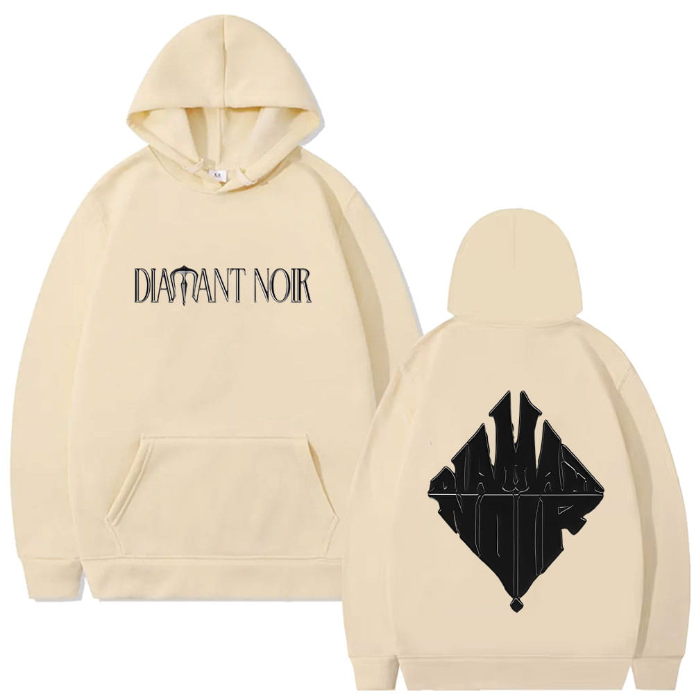 Rapper WeRenoi Diamant Noir Graphic Hoodie Men Women Hip Hop Fashion Pop Music Streetwear Male Casual Vintage Oversized Hoodies