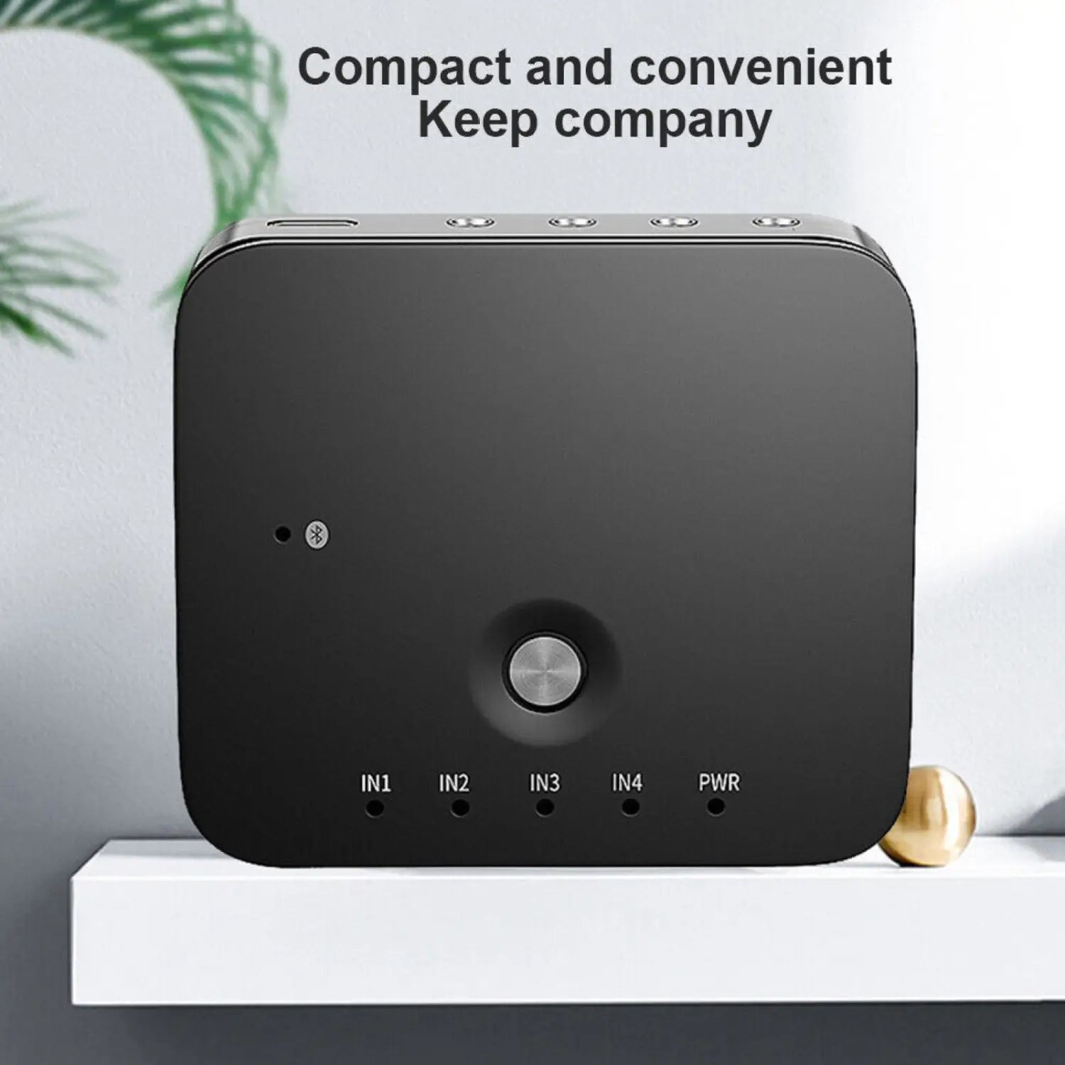 HIFI 4 Port 3.5mm Stereo AUX Audio Switcher 4 in 1 out Wireless Music Bluetooth 5.0 Audio Receivers Remote Control For Laptop PC