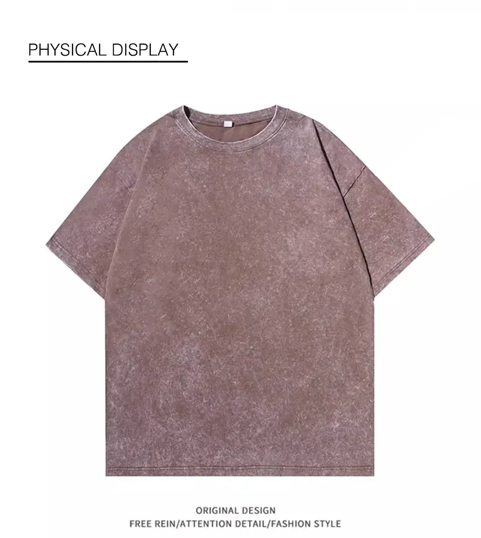 Hip Hop t shirt Men fashion Cotton Harajuku Multicolors Oversized Washed T-shirt women Unisex Summer Retro Short Sleeve Tee top