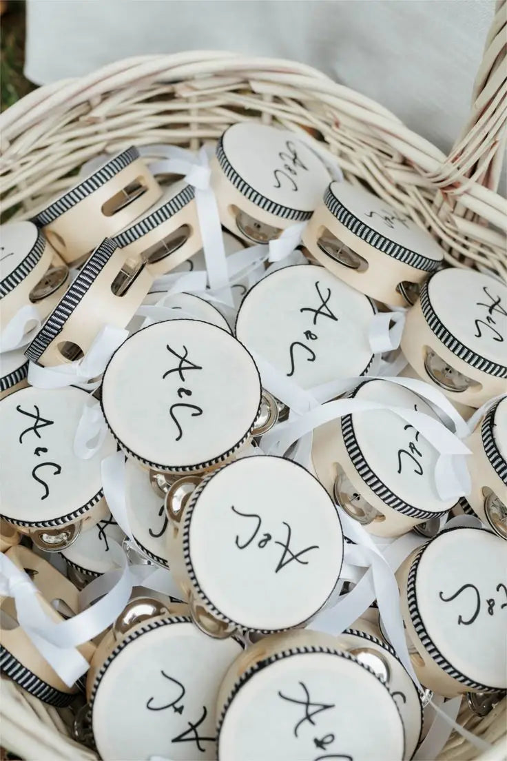 10-60Pcs Wedding Tambourines for Adults Hand Drums Noise Makers Musical Instruments Tambourine for Church Party Favor 4/6/8Inch