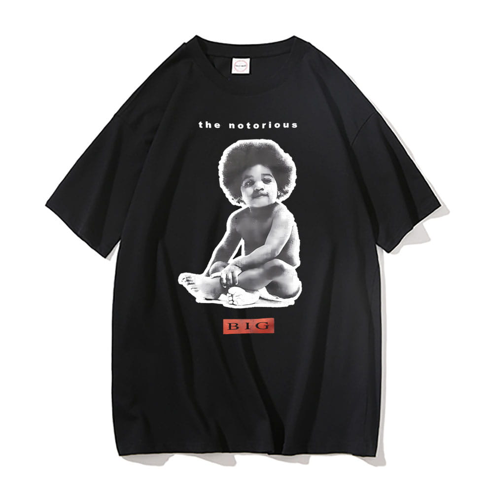 Rapper The Notorious Big Poppa Graphic T Shirt Men’s Rap Oversized Short Sleeve Biggie Smalls T-shirts Men Hip Hop Tshirt