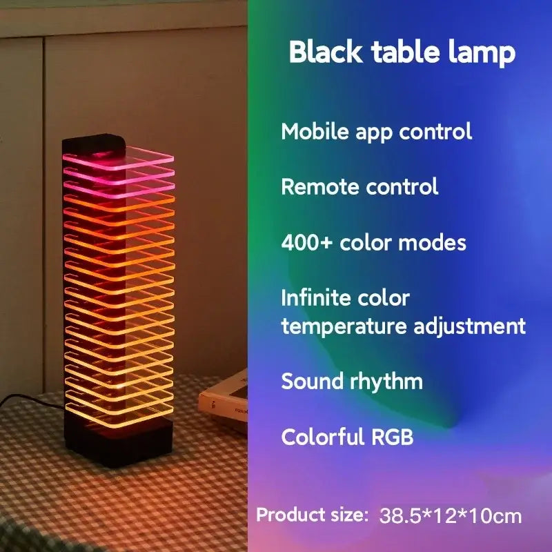 Product Manufacturer Desk Tower Voice Control LED RGB Smart lighting Music Rhythm Lights