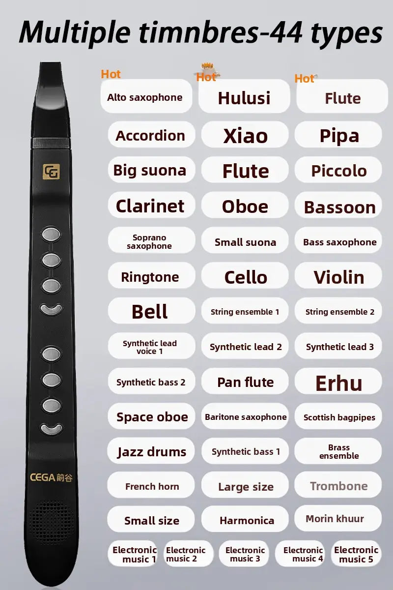 Midi Electronic Wind Instrument Bluetooth Connection Saxophone Portable Mini Electric Saxophone LED Screen Electronic Blowpipe