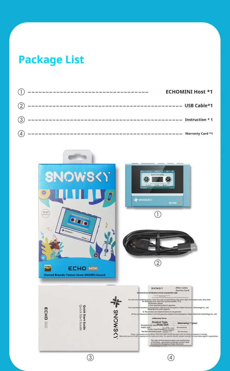 Fiio Snowsky Echo Mini Wireless Bluetooth Mp3 Mini Walkman 8GB Custom Support Dsd Retro Portable Bluetooth Player Music Gift Man