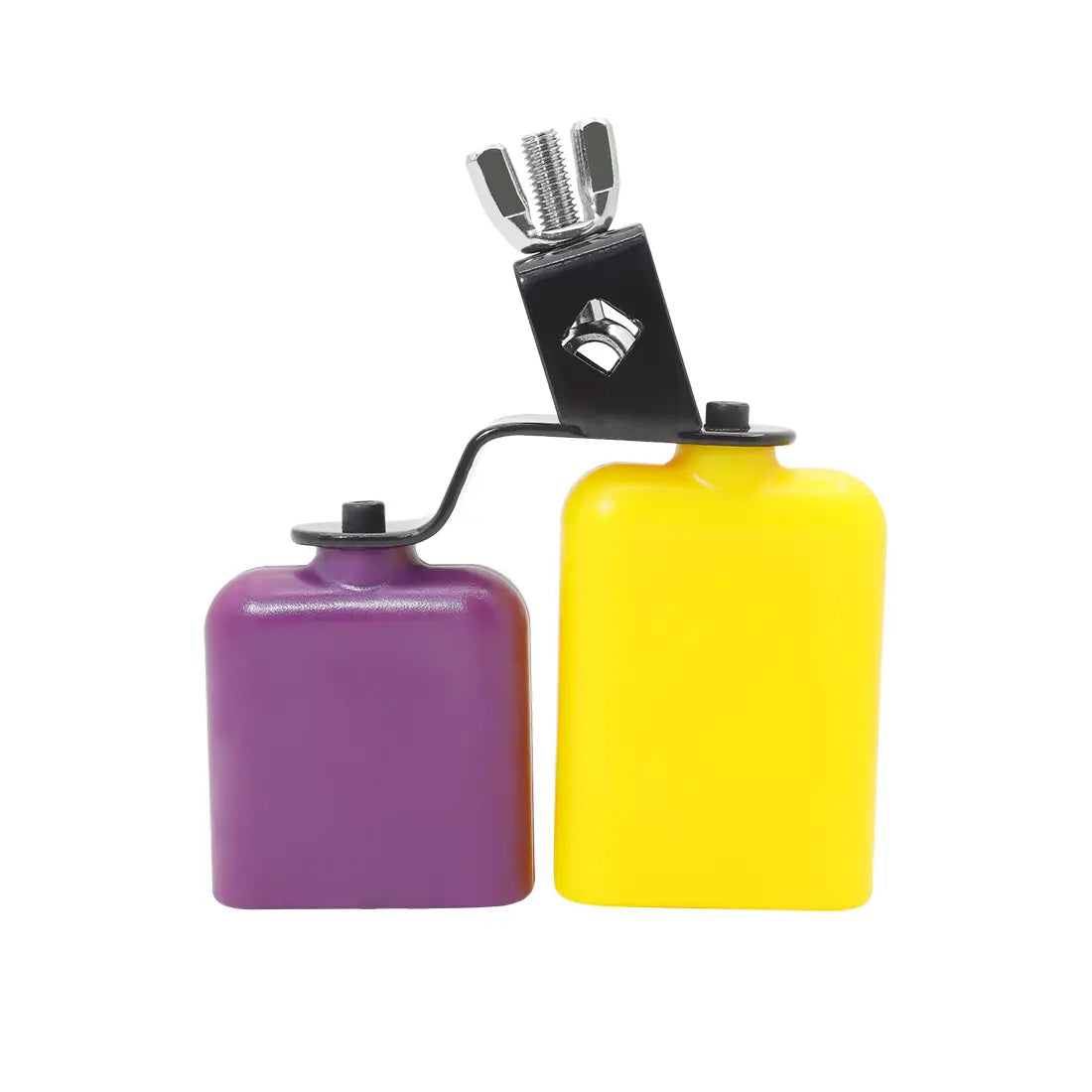 IRIN Double Sambago Bell Latin Music Yellow Purple Cowbell High Low Sound Knocker Drum Percussion Instrument Part Accessories