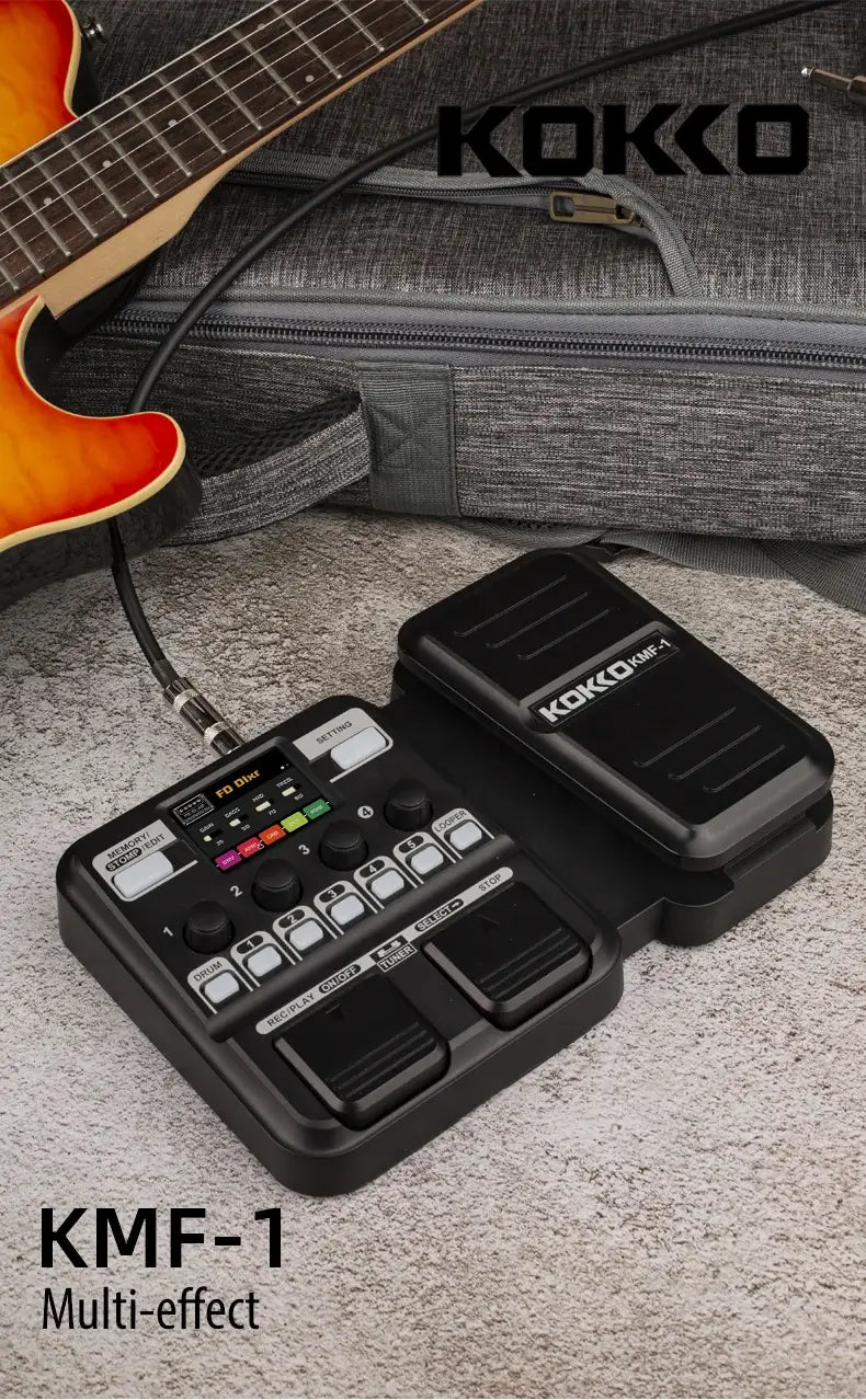 Guitar Pedal Synthesized Effect 18 Amp Models IR 512 Dot Sampling Drum Machine and Loop Function KMF-1 Guitar Accessories