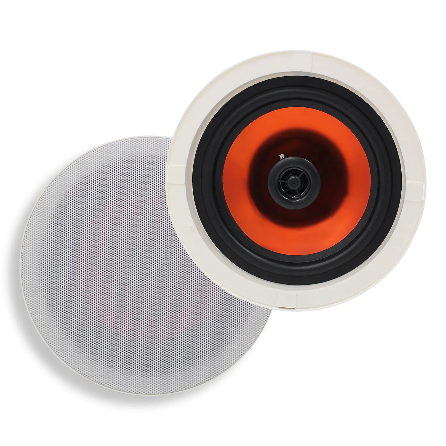 Herdio 6.5 Inch Home Audio 300W Ceiling Bluetooth Speaker Home Recessed Speaker System For Indoor Kitchen Bedroom Bathroom 2PCS
