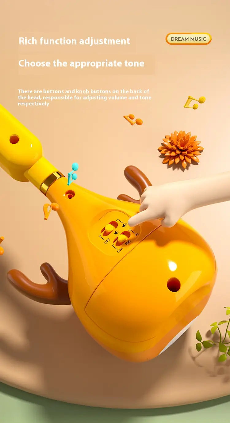 Otamatone Electronic Musical Instrument Portable Synthesizer Toy Deer & Whale Tadpole Piano Music Maker for Kids Beginners Gift