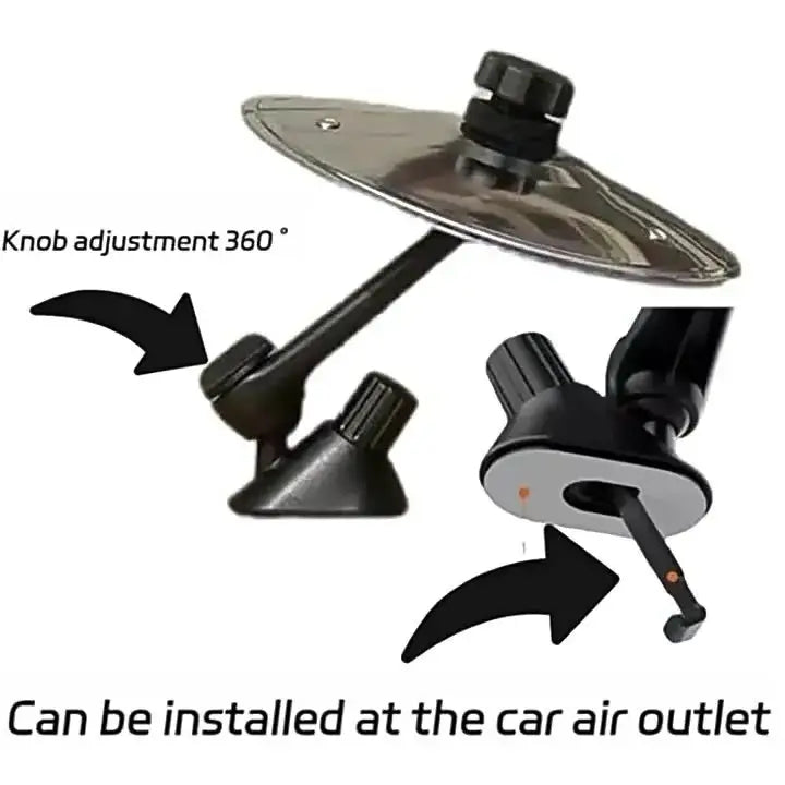 Car Crash Cymbal With Drum Sticks Air Vent Mini Drum Car Hand-shooting Cymbals Car Drum Cymbal Air Vent Musical Instrument