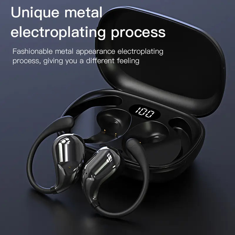 Wireless Bluetooth Earphone Headphones Outdoor Sport Headset 5.4 With Charging Bin Display Touch Control Earbuds for Music
