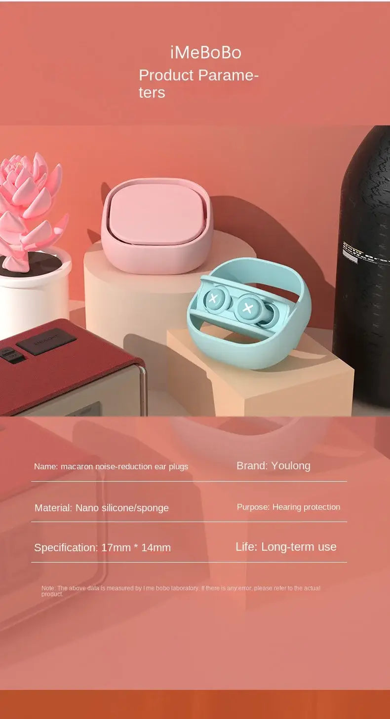 NEW Silicone Earplug Sleep Noise Ear Plug Canceling Noise Reduction Soundproof Anti Soft Slow Rebound Protection Ears Foam