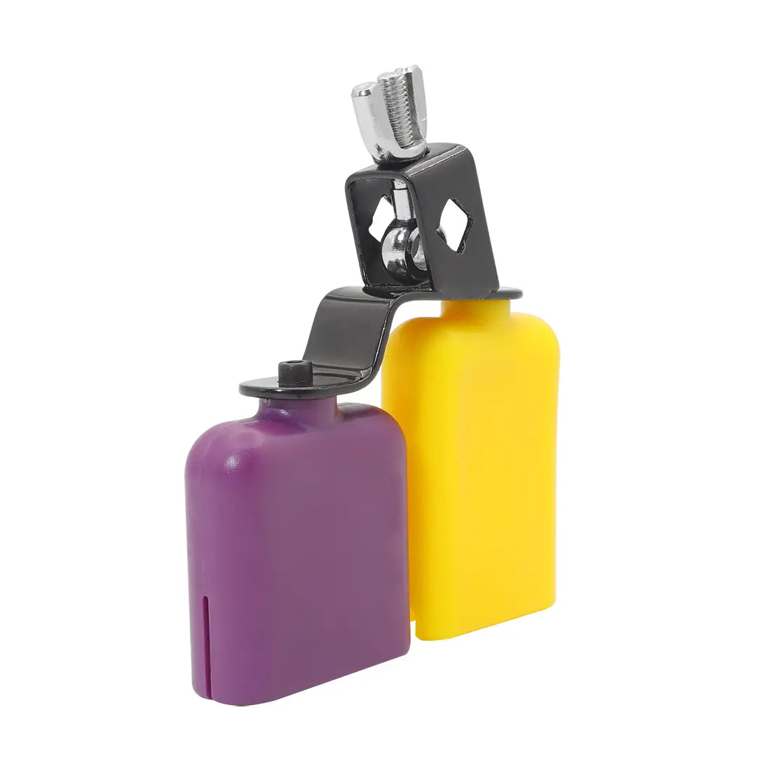 IRIN Double Sambago Bell Latin Music Yellow Purple Cowbell High Low Sound Knocker Drum Percussion Instrument Part Accessories