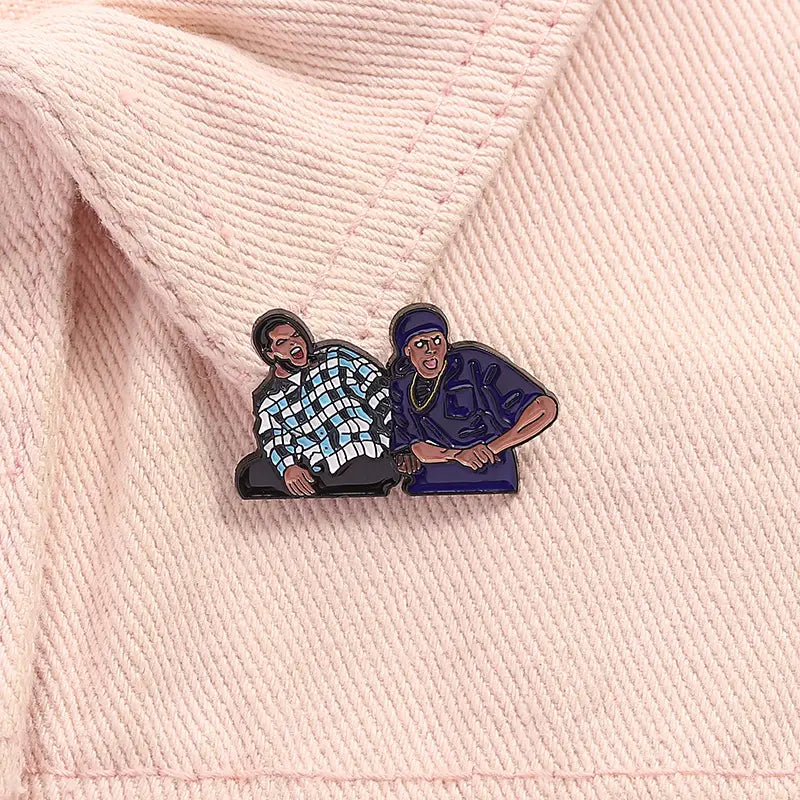 Damn Friday Chris Tucker Smokey Funny Movies Inspiration Enamel Pin Hip Hop Music Brooch Lapel Badge Fans Friends Jewelry Gift