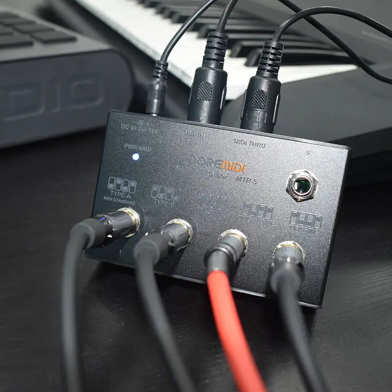 MIDI THRU To TRS Box Is Convert MIDI Five-pin DIN Interface Into TRS Interface Convert One MIDI Input Into Five TRS Outputs