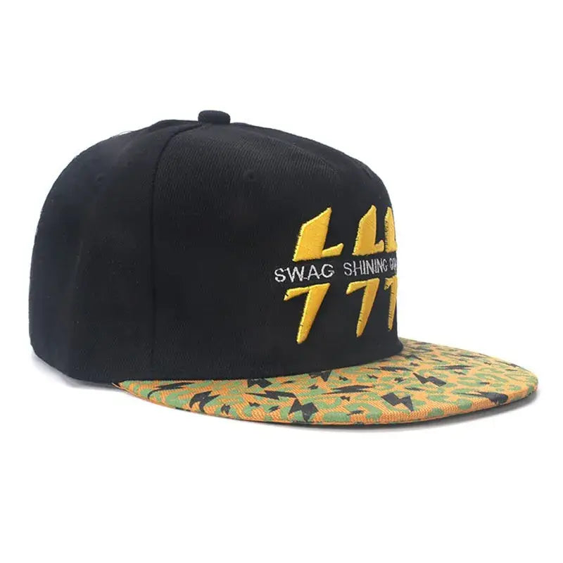 Hip Hop Baseball Cap For Men Cotton Embroidered Lightning Snap Back Hats Women Outdoor Casual Sports Sunshade Gorra Dropshipping