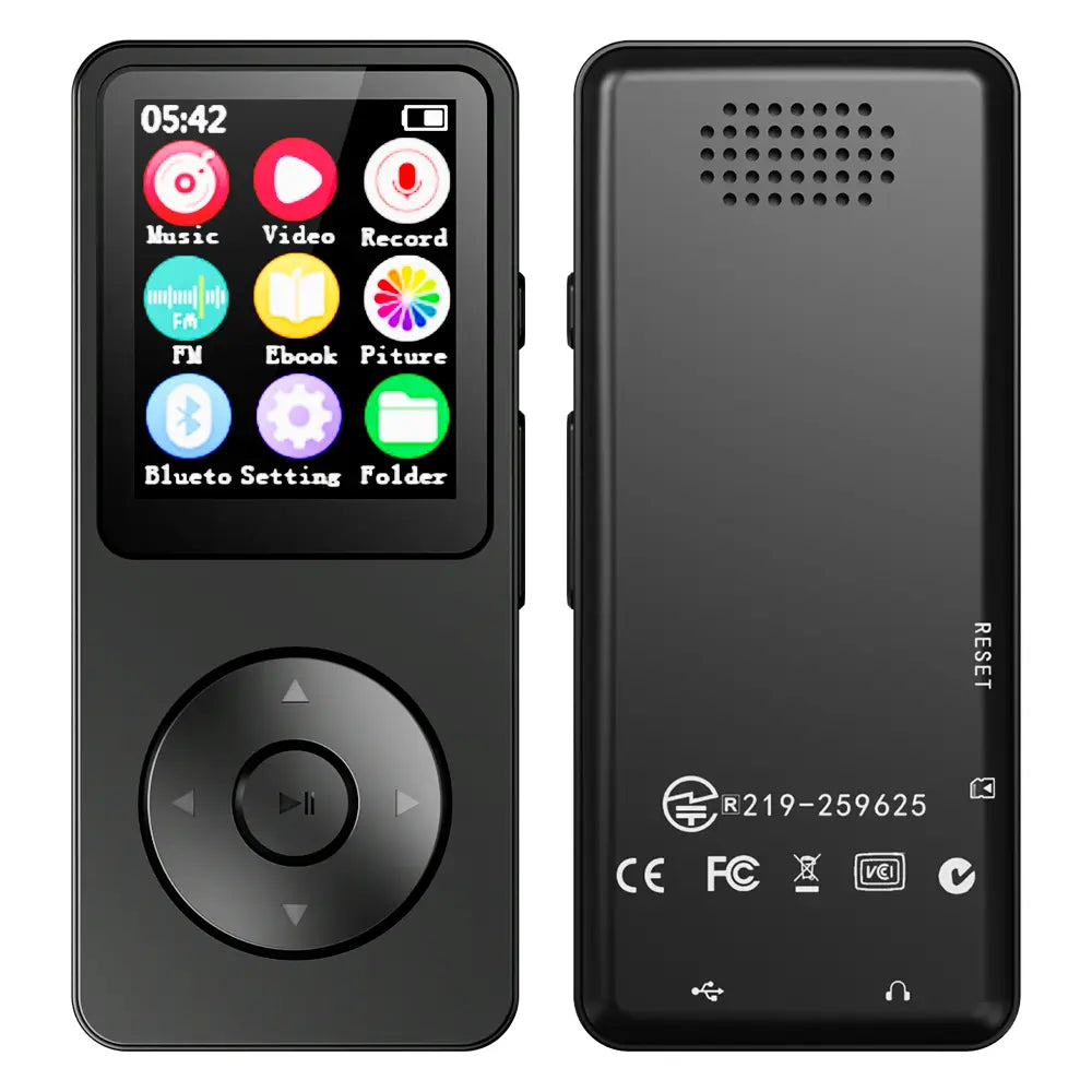 MP3 Player Type-C 32GHiFi Lossless Music Player Student Walkman Swimming Running Riding Built-in Speaker Support FM Radio E-Book