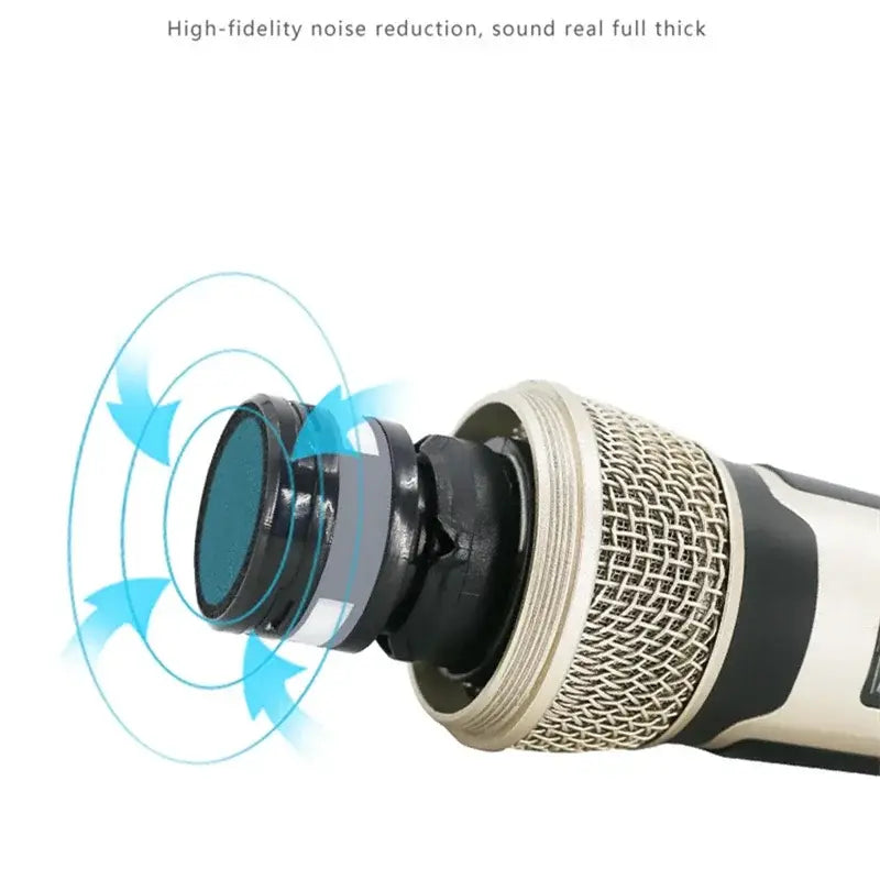 Wireless Karaoke Microphone Dynamic UHF Home Studio Recording for Computer Audio Professional DJ Conference Mic Recharge 2023