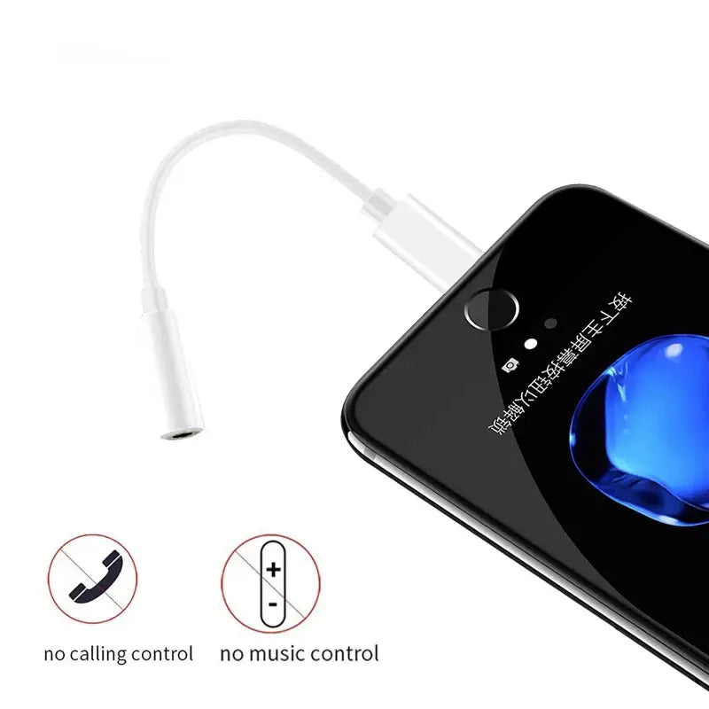 for Lighting Headphone Adapter for iPhone 11 12 13 14 Pro Max 12Mini SE 2020 XS XR X 8 7 + IOS To 3.5 Mm Jack AUX Audio Cable