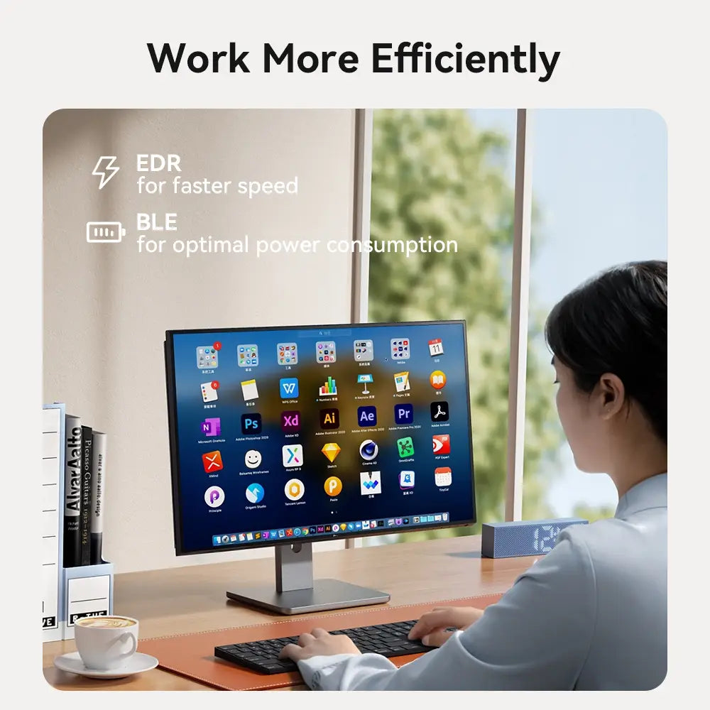 USB Bluetooth 6.0 5.4 Adapter 150M USB Dongle Wireless Adapter Music Audio Receiver Transmitter Antenna for PC Mouse Keyboard