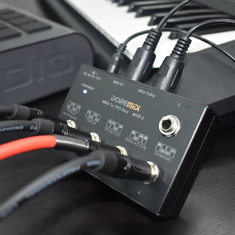 MIDI THRU To TRS Box Is Convert MIDI Five-pin DIN Interface Into TRS Interface Convert One MIDI Input Into Five TRS Outputs