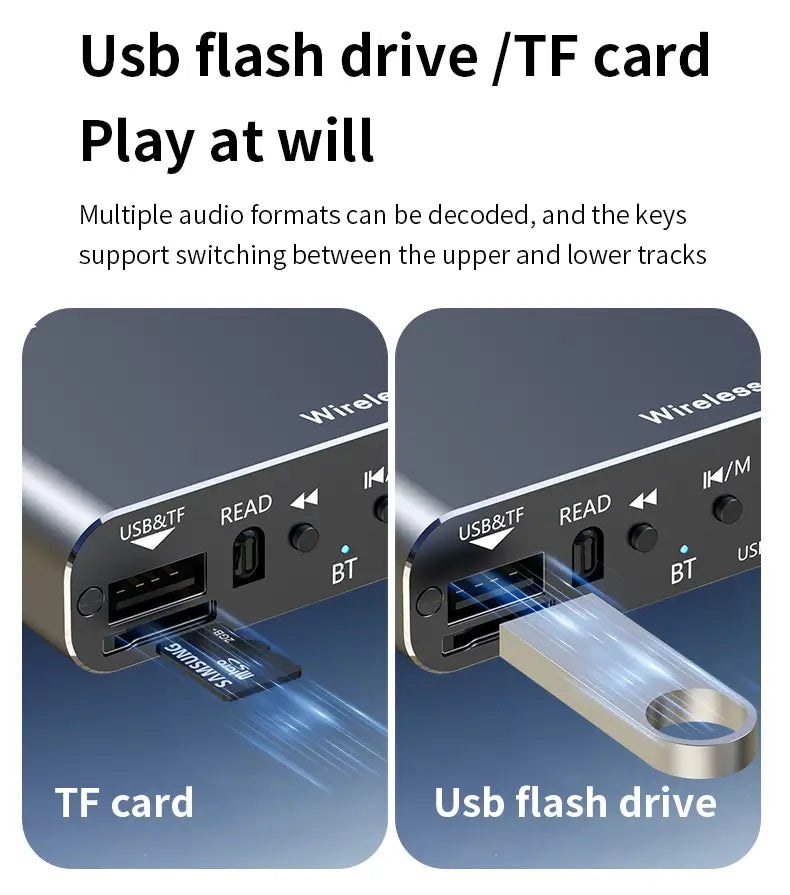 2 IN 1 Bluetooth 5.4 Audio Transmitter Receiver 3.5MM AUX RCA USB U-Disk HIFI Stereo Music Wireless Adapter DSP Decoding