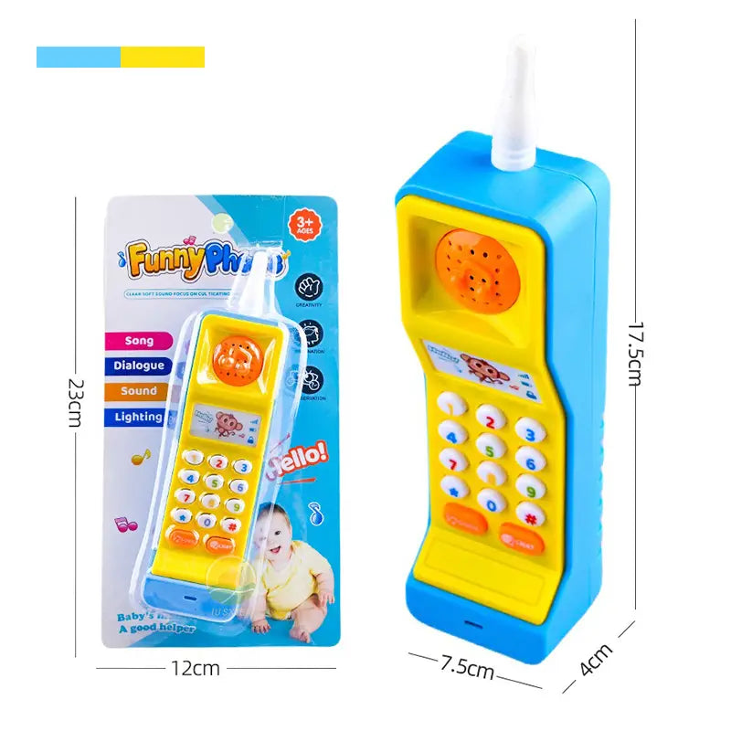 Baby Phone Toys Children’s Musical Electronic Mobile Phone With Sound Light Game Educational Kids 18 Months Brithday Gifts