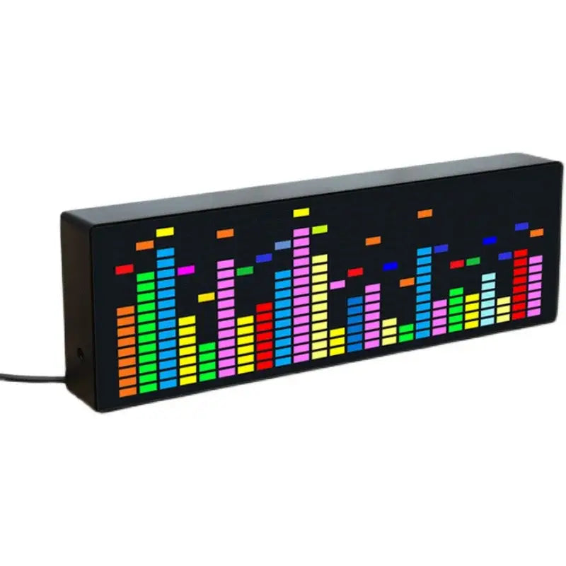 LED Light Stereo Music Spectrum Electronic Clock Voice Rhythm Car Audio Level Indicator VU Meter Board Module NEW