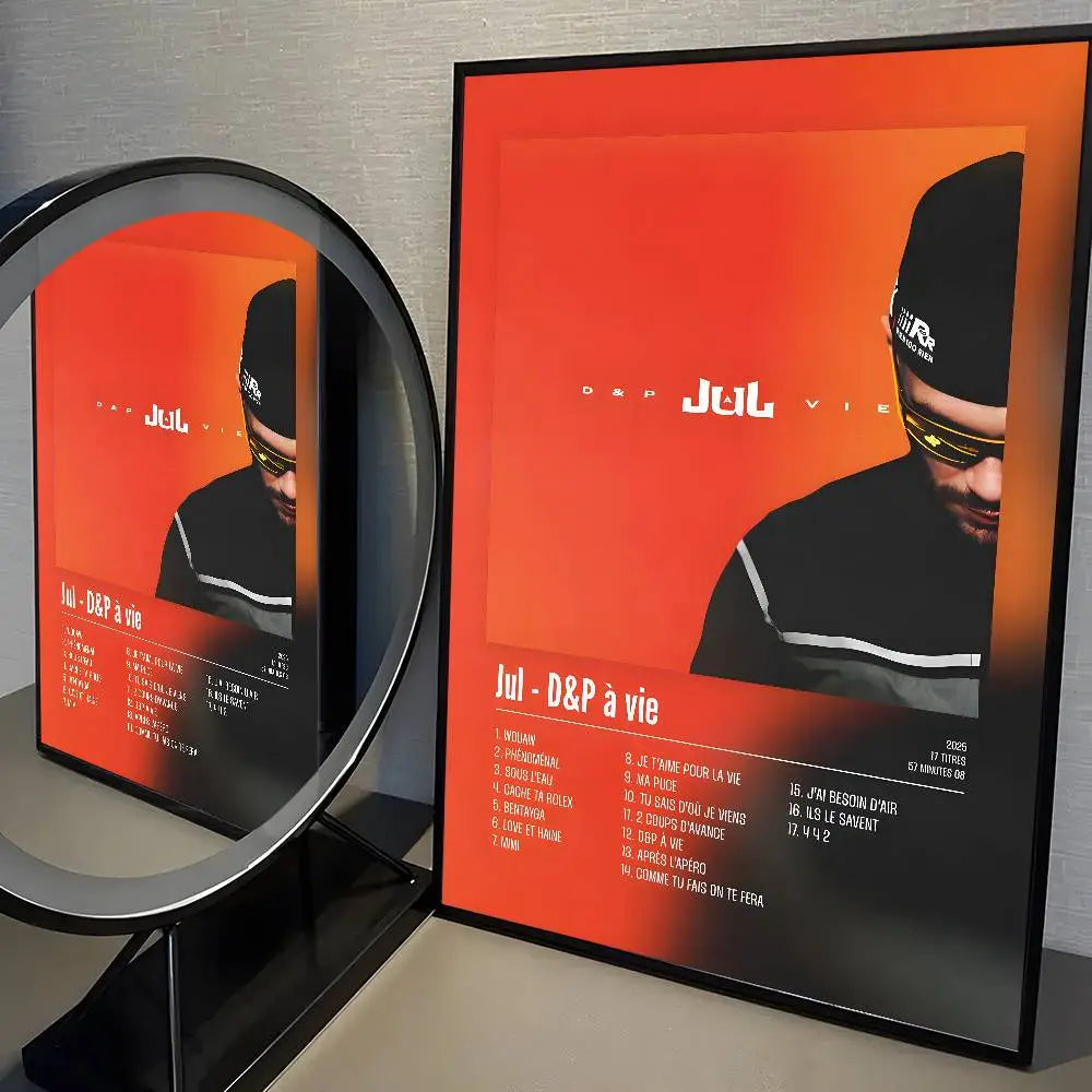 Popular Music Rapper Singer J-Jul High-Quality Posters Aesthetic Wall Painting Stickers For Dormitory And Living Room Decor