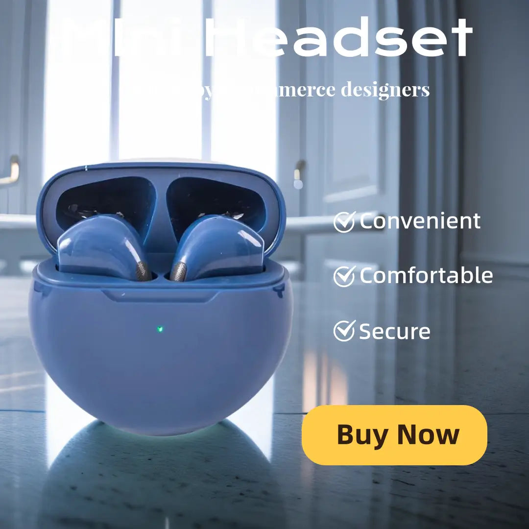 Fashion Wireless Headset - Stylish Bluetooth Headphones for Music And Calls Hifi Sound Earphones Headset Game