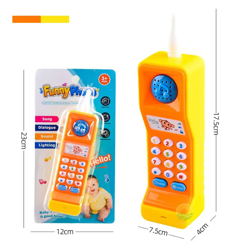 Baby Phone Toys Children’s Musical Electronic Mobile Phone With Sound Light Game Educational Kids 18 Months Brithday Gifts