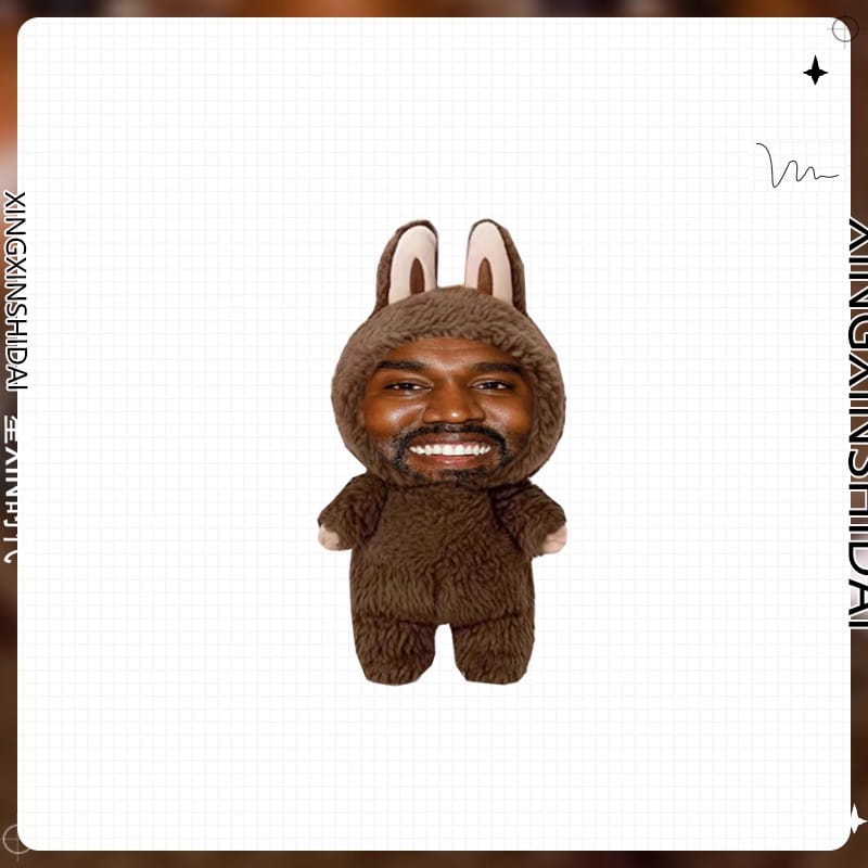Kanye West Hip-Hop Trendy Pendant Same Layeye Design Birthday Present Trending Toy for Fans Stuffed Animals & Plush