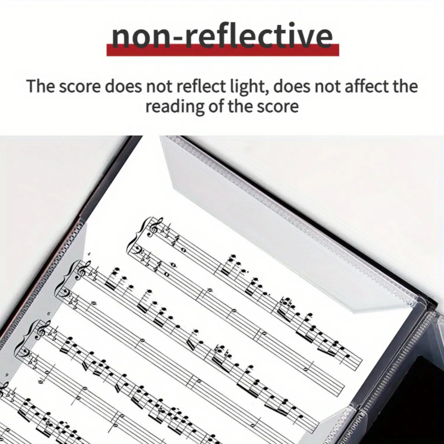 Premium Piano Sheet Music Clip A4 size tri-fold design six-page capacity durable and lightweight perfect for musicians