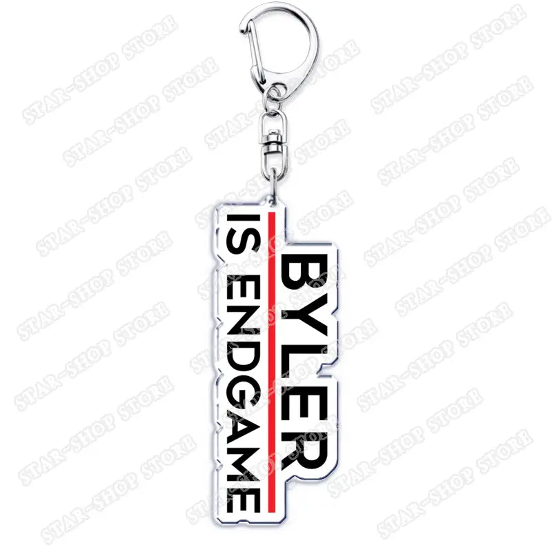 Hot TV Show Elements Keychain Accessories Bag Stuck in The Upside Down Will Byers Eleven Mike Jim Keyrings Jewelry Fans Gifts