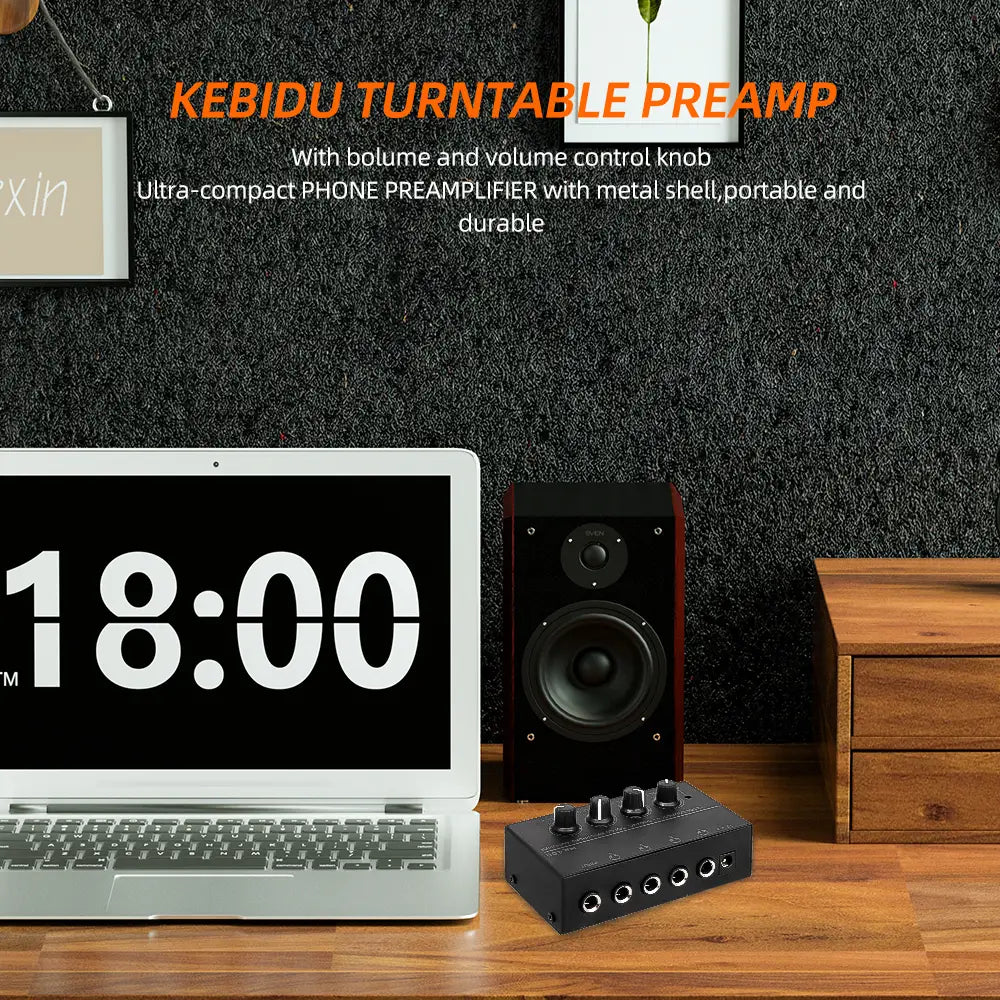 4 Channels Mini Headphone Amplifier HA400 Ultra-Compact Stereo Audio Amplifier With Power Adapter 10MHz Earphone Amp for Music