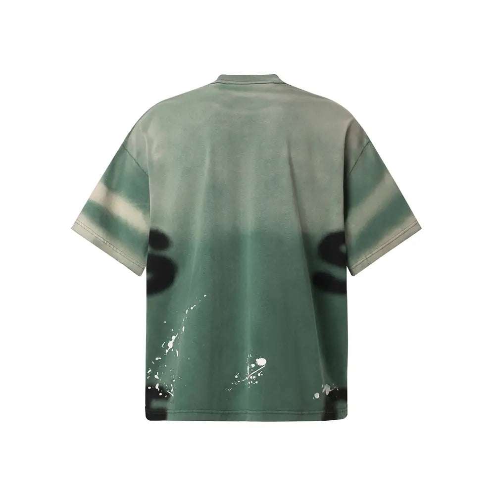 Hip Hop T-Shirt Men Streetwear 2025 Letter Graffiti Tie Dye T Shirt Harajuku Cotton Unisex Tops Tees Y2K Clothing