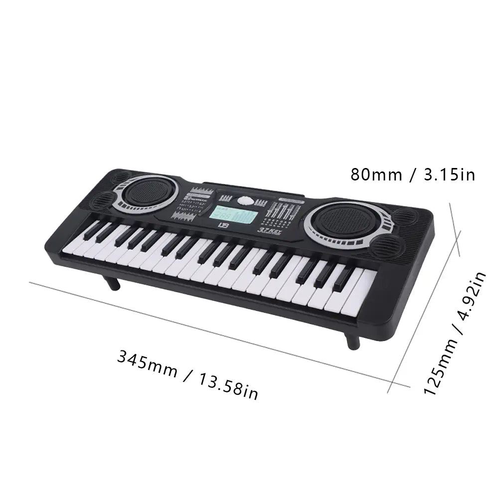 37-key Children’s Electronic Piano Keyboard Portable Educational Toy Musical Instrument Organ Children’s Christmas Birthday Gift