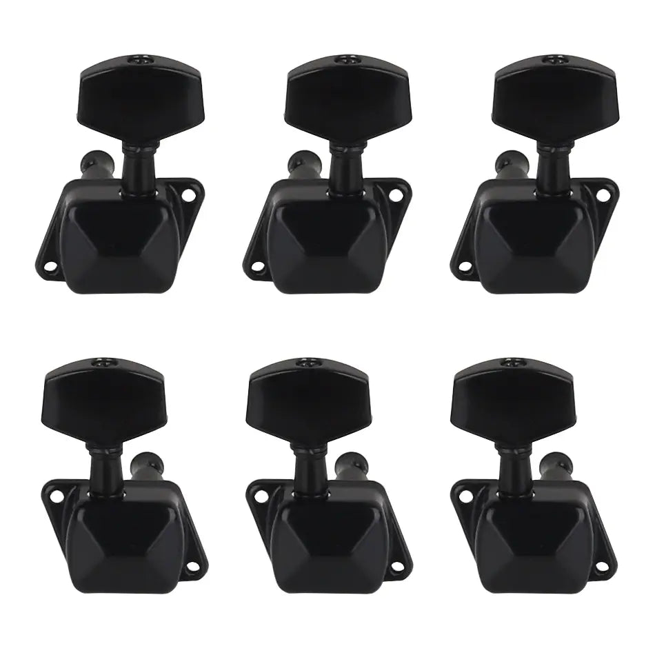 Gearlly 6Pcs 3L3R Semi-Closed String Tuning Pegs Tuning Keys Machine Heads Tuners For Electric Guitar or Acoustic Guitar