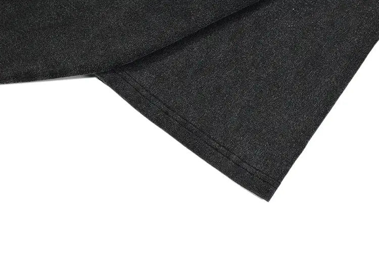 Hip Hop Washed Black T-Shirt Streetwear Printed T Shirt Cotton Aesthetic Graphic Tshirt Harajuku Men Tops Tees Unisex Y2K