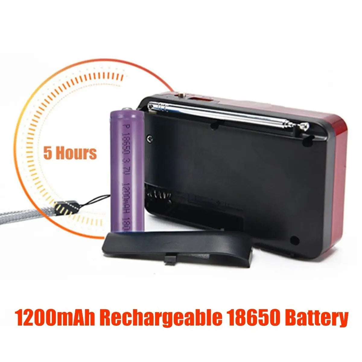 Portable Mini Radio Rechargeable Handheld FM USB TF MP3 Player Wireless Speakers Compact Audio Device