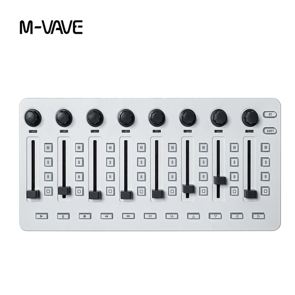 M-VAVE SMC-Mixer Wireless MIDI Controller 43 Buttons 8 Faders 8 Knobs Portable DAW Controller for Ableton/FL Studio/Cubase