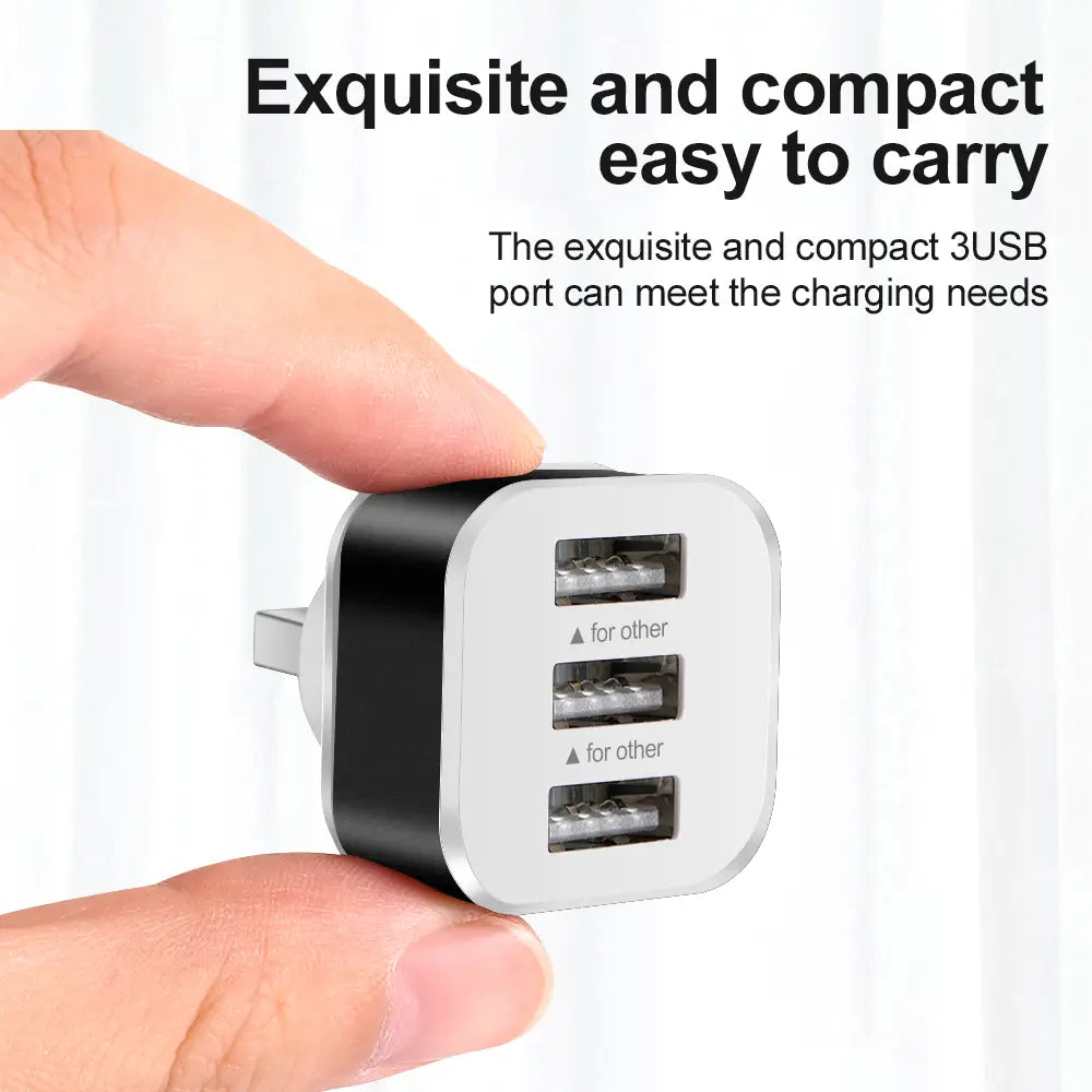 3 Port USB Extender USB2.0 HUB Quick Charge USB Splitter Multiple Interface Car USB Expander Phone Tablet Laptop Charger Adapter