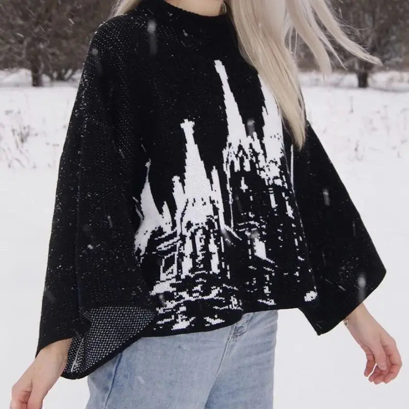 Harajuku Loose Sweater for Men and Women Y2k Clothing Hip-Hop Street Wear Gothic Pullover Fashionable and unisex Style Wint