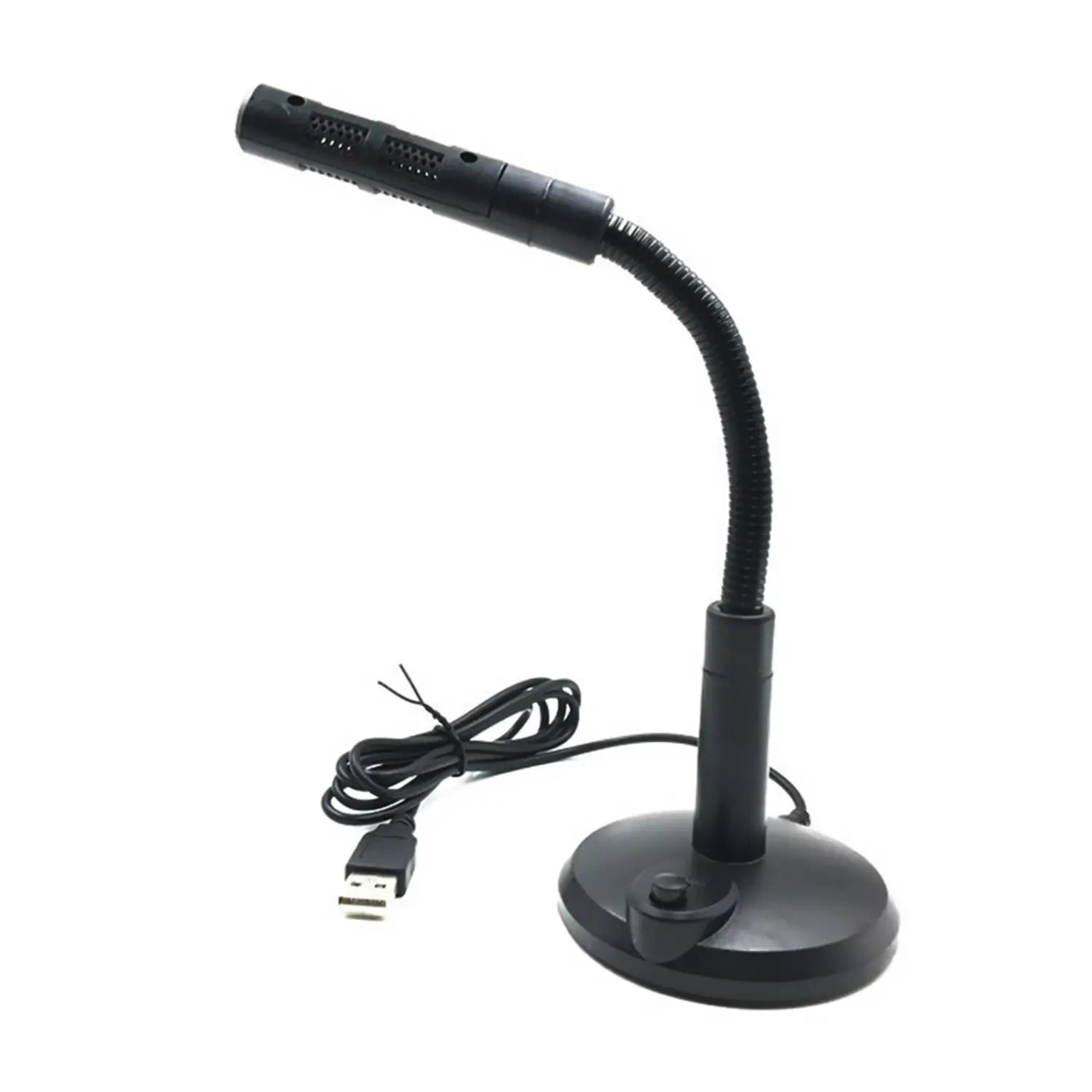 USB Desktop Microphone Plug & Play Omnidirectional PC Laptop Computer Mic For Computer Gaming Recording Chatting Singing Meeting