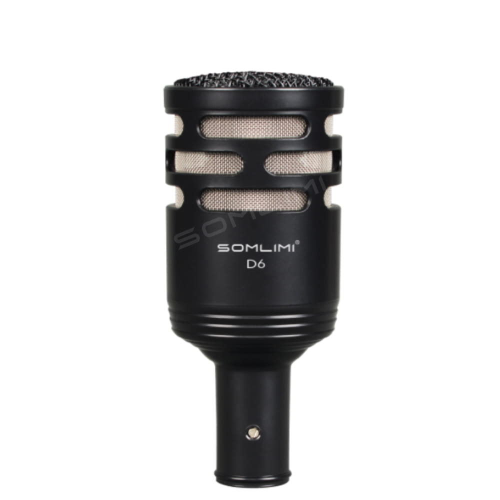 SOMLIMI D6 Drum Microphone Instrument Kick Drum Bass Microphone Dynamic Microphone Bass Snare Kick Mic Kick-out Big Bass